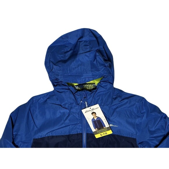 NEW Eddie Bauer Boys Small 7/8 Lone Peak 3-in-1 Jacket Fleece Lined Blue Camo - Picture 5 of 10